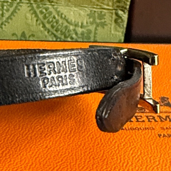 Hermes Black Leather Bracelet - Picture 3 of 12